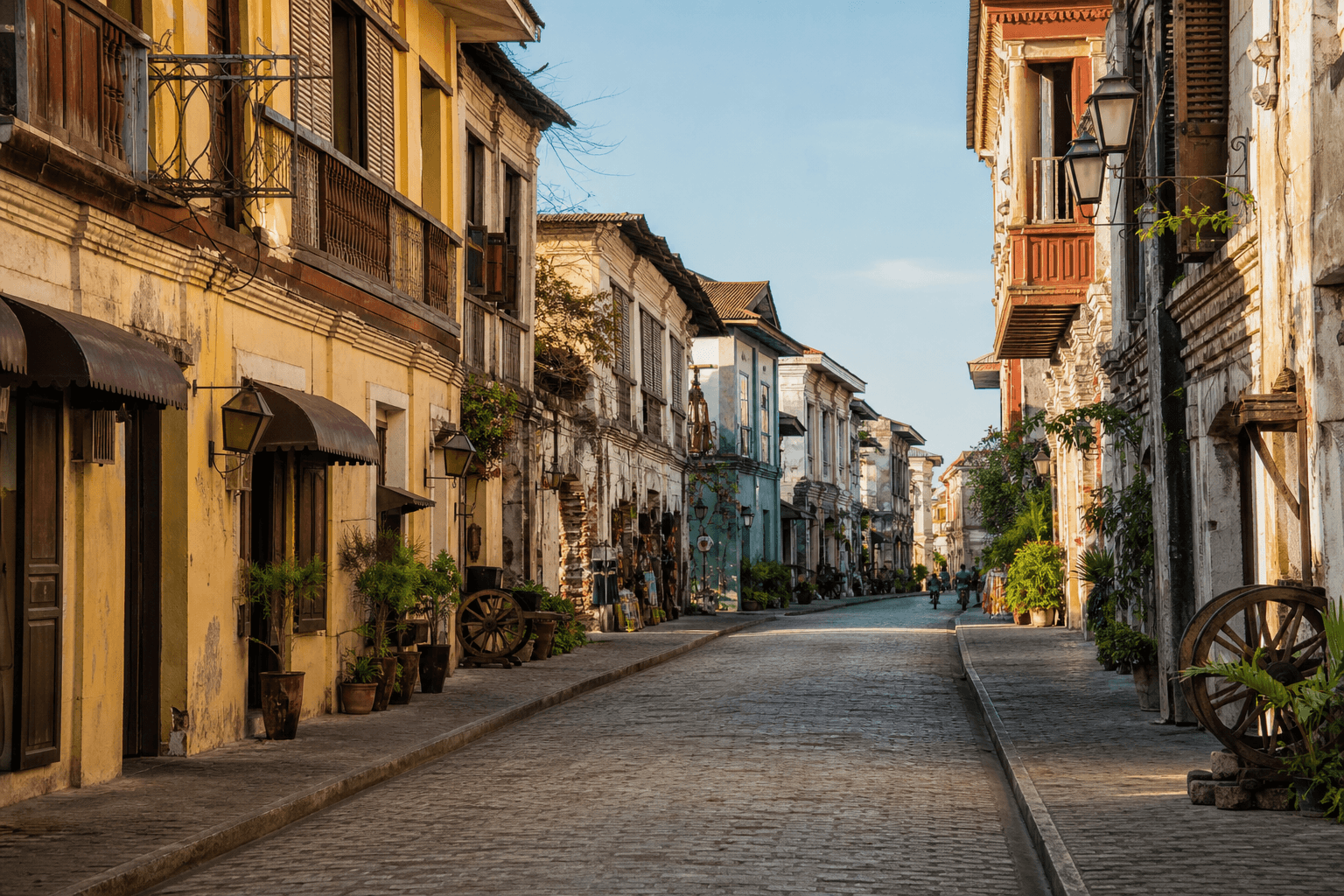 Colonial heritage streetscape in the Philippines